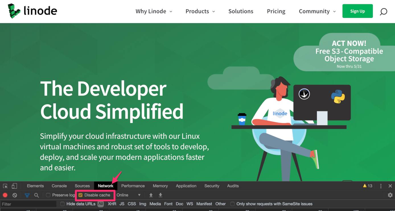 Chrome Developer Tools Disabled Cache Chrome Developer Tools Disabled Cache