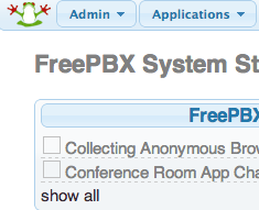 The Module Admin button. The Module Admin button.
