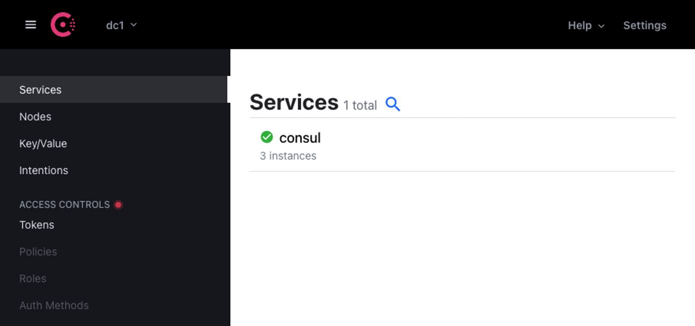View your Consul dashboard View your Consul dashboard