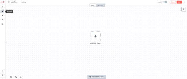 n8n New Workflow Page n8n New Workflow Page