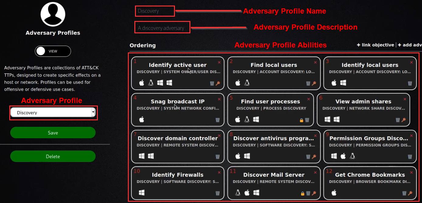 Caldera adversary profile abilities list Caldera adversary profile abilities list