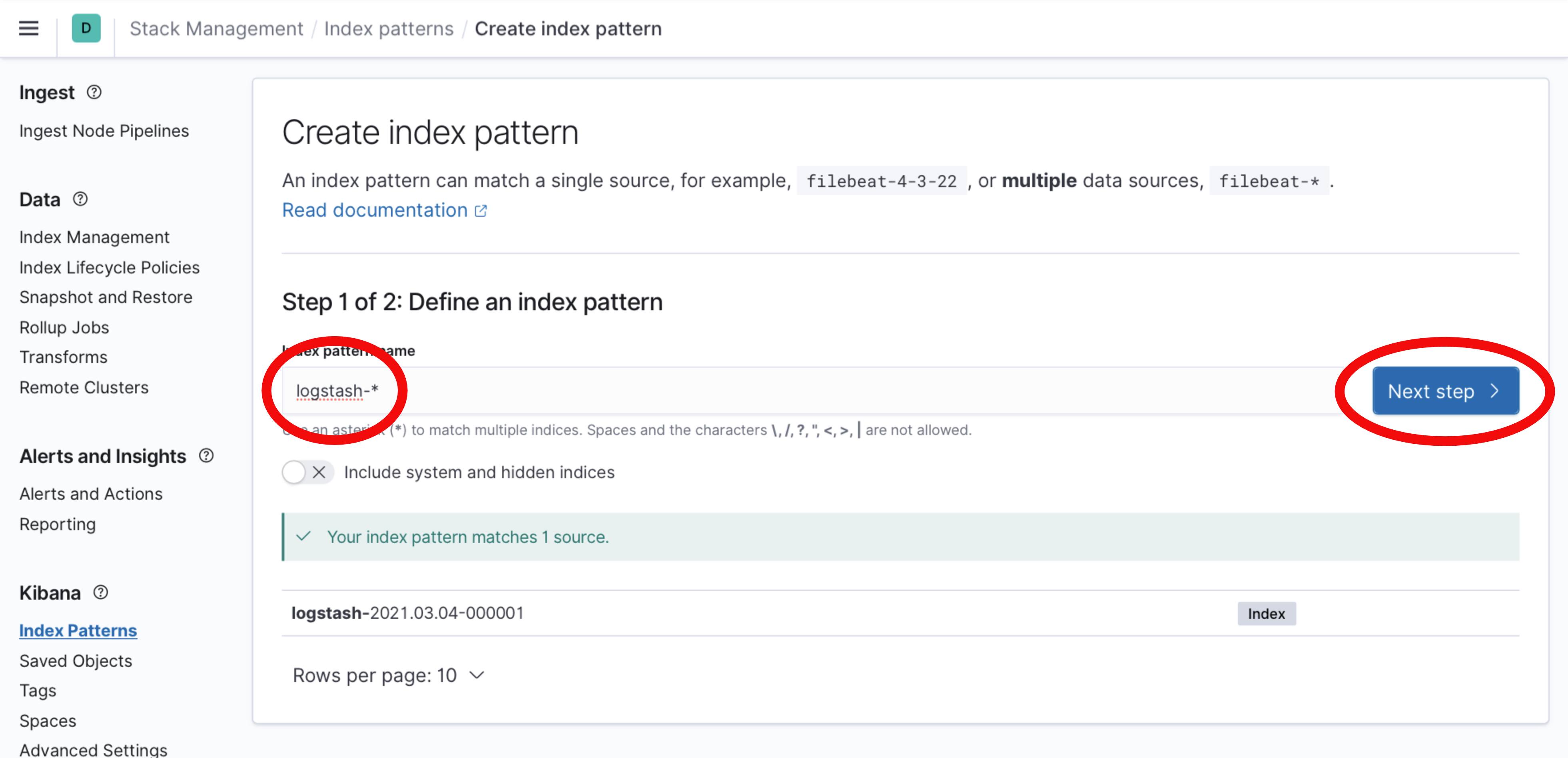 Kibana 7 Create Logstash Index Kibana 7 Create Logstash Index